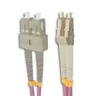 Qoltec Optiline patch-kaabel LC/UPC - SC/UPC | Multimode | 50/125 | OM4 | Duplex | 2m — Foto 2