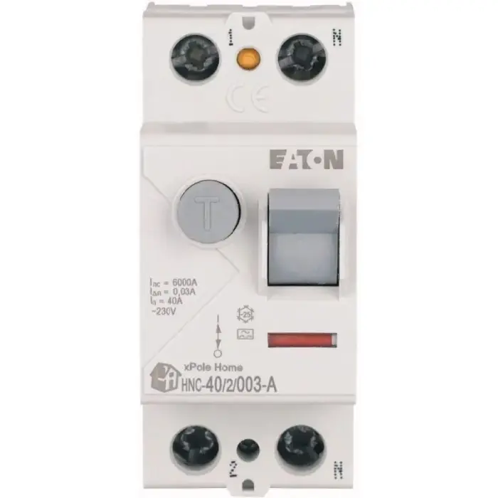 HNC-40/2/003-A 40A/30mA/A Residual Current Circuit Breaker 40A 2P 2M 30mA A 6kA