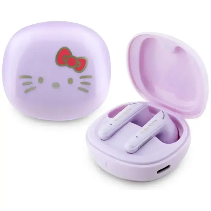 Hello Kitty TWS kõrvaklapid O Glossy Finish, lillad