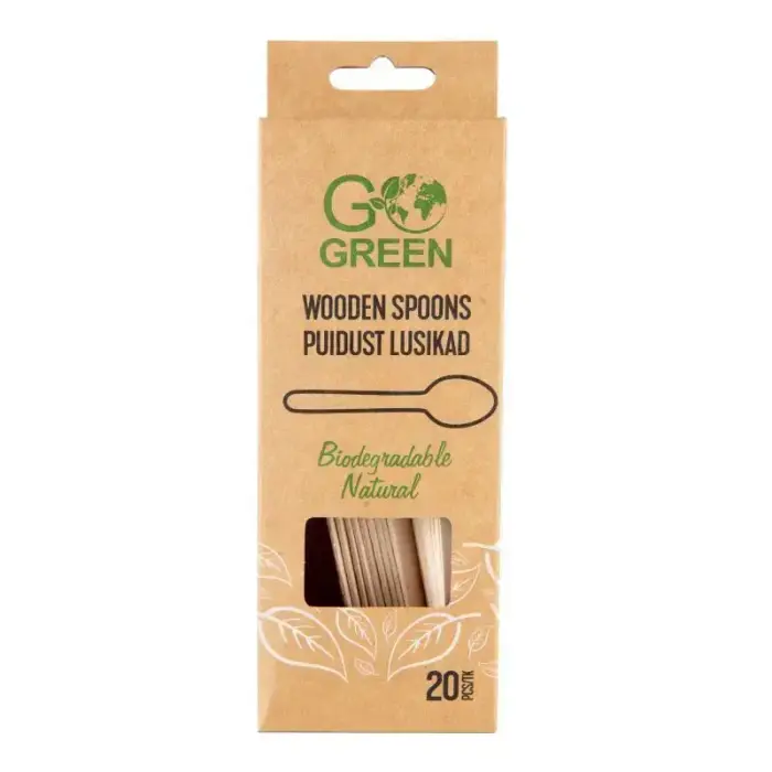 Деревянные ложки Go Green, 20 шт.