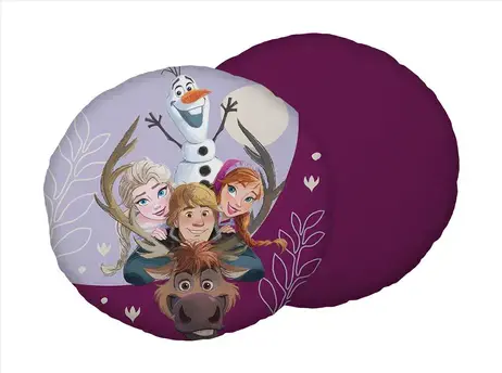 Frozen Family 03 violeta formas flīsa dekoratīvais mīkstais spilvens 40 cm
