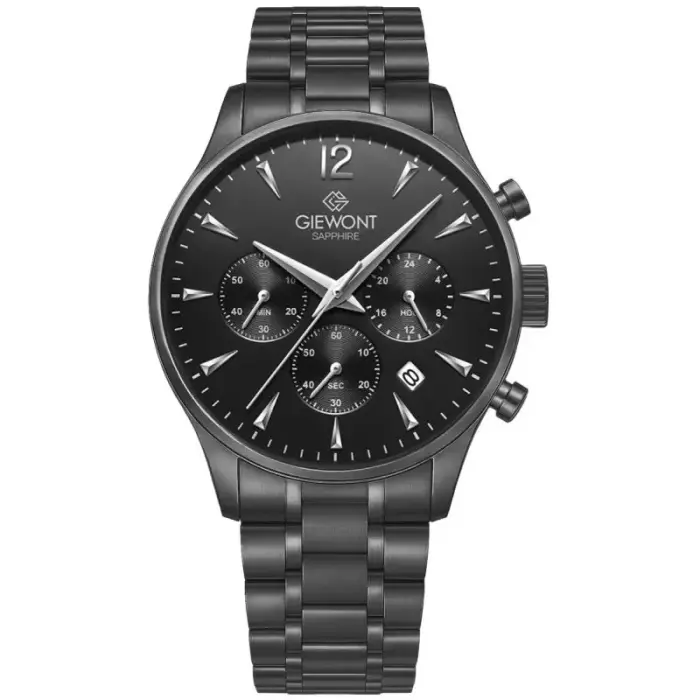 Meeste kell Giewont Chronograph Sapphire Black GW6310-B1