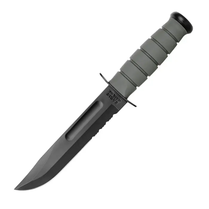 Ka-Bar sõjaväe universaalnuga – Combo tera – Foliage Green – 5012