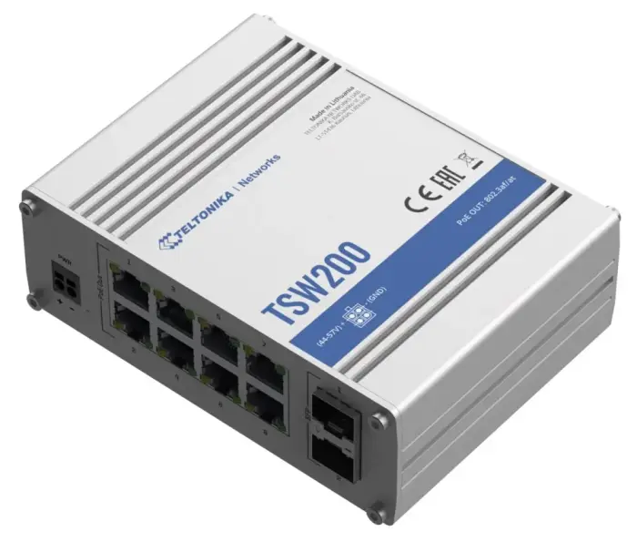 Teltonika industrial unmanaged switch TSW200