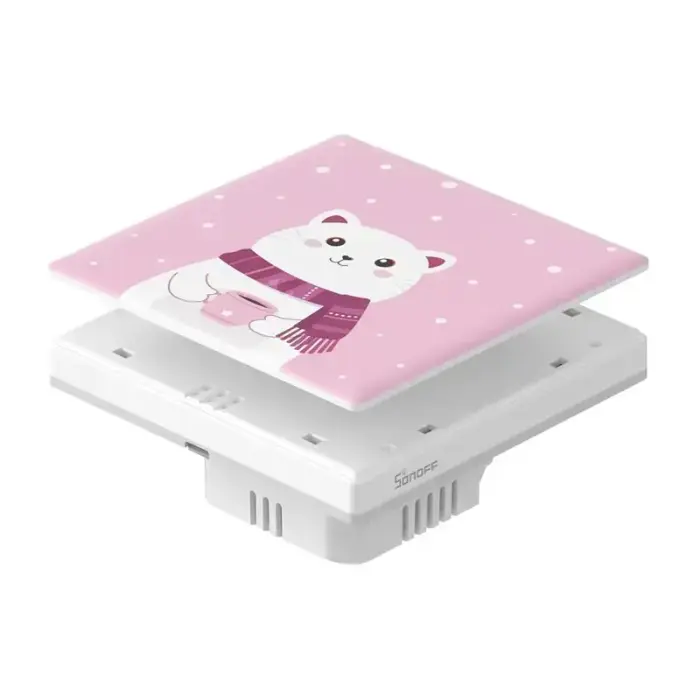 Декоративная накладка для сенсорного выключателя SONOFF T5 1C - Cartoon Фото num