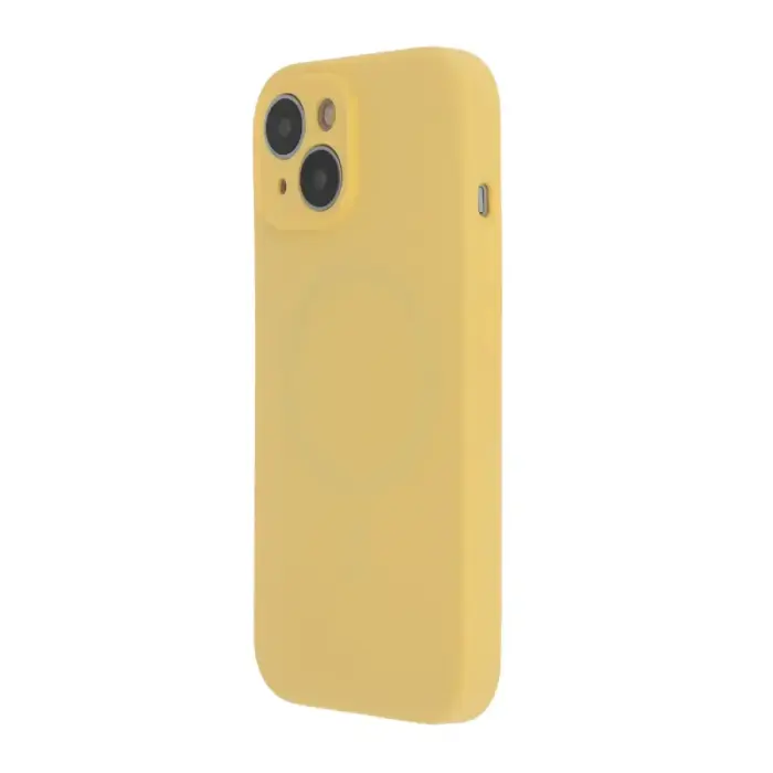 Soft Touch Mag vāks iPhone 15 Pro 6.1" pasteļdzeltenā krāsā