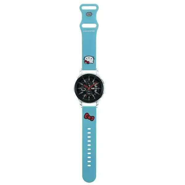 Универсальный ремешок для часов Hello Kitty HKUWLSCHBLB Silicone Kitty Head 22mm Синий