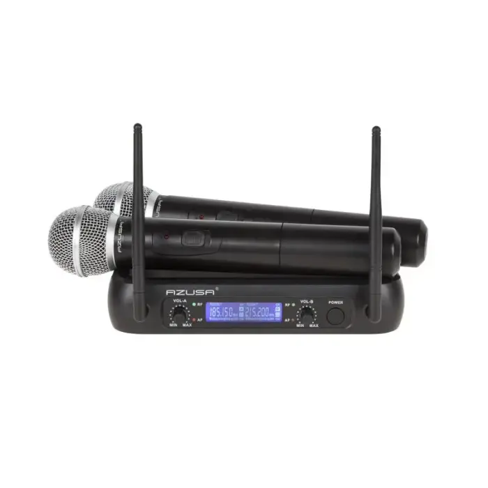WR-358LD 2 kanalų VHF mikrofonas (2 x rankiniai mikrofonai)