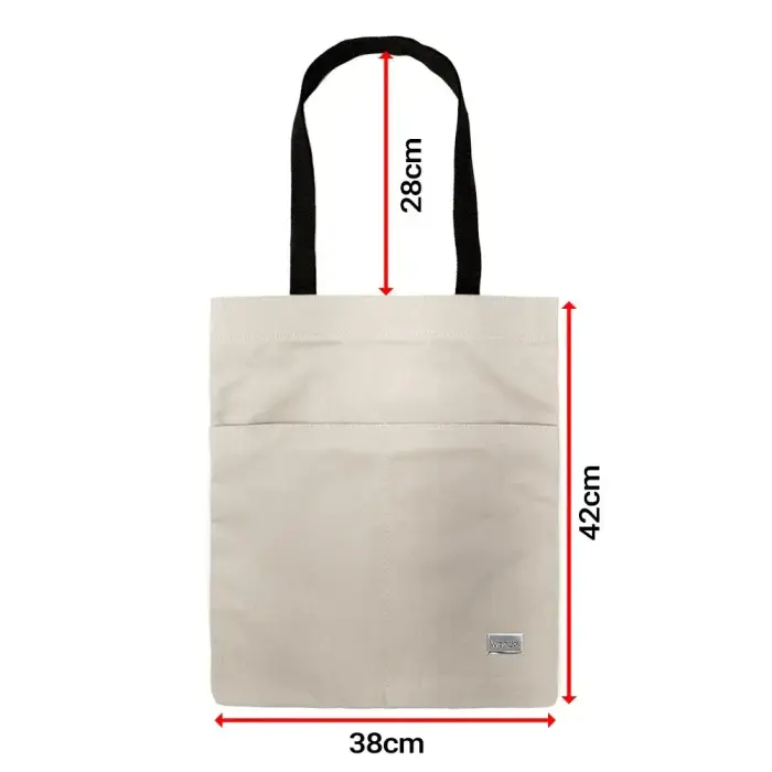 Shopping bag Wonder pattern 4 beige Foto 2