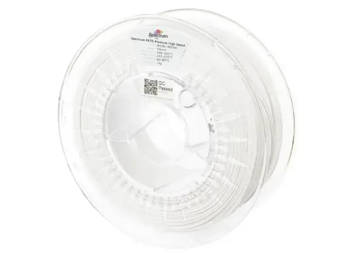 Filaments PET-G premium HS Arctic white 1 kg Spectrum