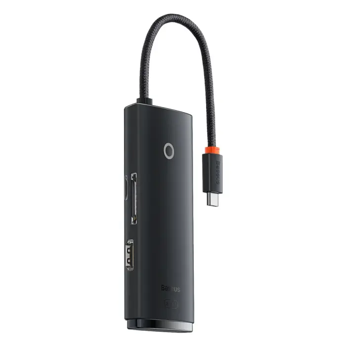 Baseus Lite Series Multifunctional USB-C Hub 2 x USB 3.0 USB-C HDMI 1.4 SD-TF - Black
