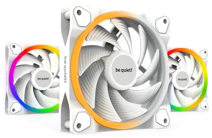 Be quiet! / ventiliatorius Light Wings White / 120mm / PWM / high speed / 3-pack / baltas