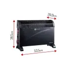 MESKO MS 7741b convector heater black — Photo 8