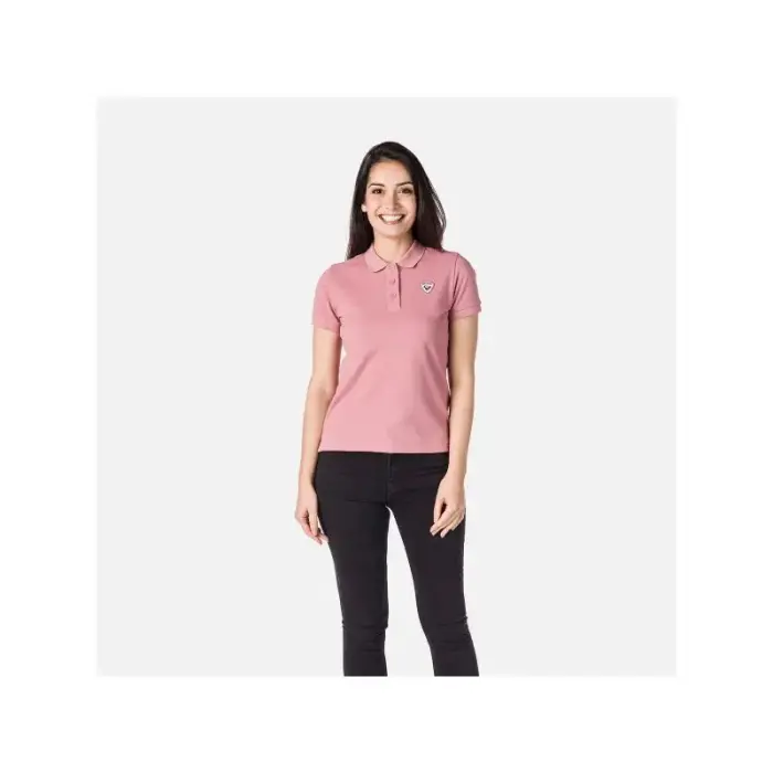 ROSSIGNOL W Logo polo shirt Pink, size S