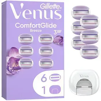 Gillette ComfortGlide Breeze Сменные кассеты для бритвы + крышка (6 шт.)