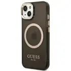 Guess Translucent MagSafe Compatible Case for iPhone 14 Plus Black — Photo 2