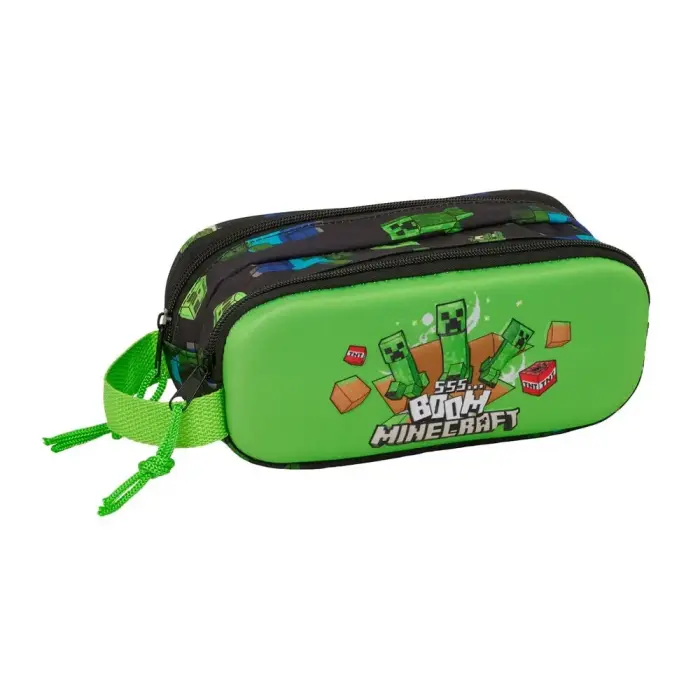 Minecraft 3D Double Pencil Case