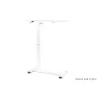 Height-adjustable laptop desk, white — Photo 2