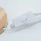 Art Deco Red Feather Bedside Table Lamp — Photo 5