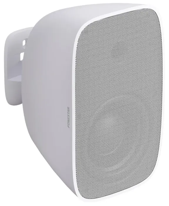 Fonestar aktyvus 2pásmový garsiakalbis 2×25 W RMS Class D, 5,25" woofer + 1" tweeter, jack/Euroblock, Auto-standby, baltas