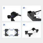 Orico CPB4 Adjustable Computer Stand with Wheels - Black — Photo 8