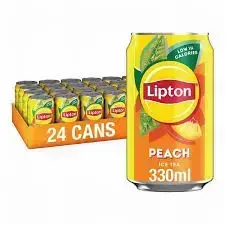 Nealkoholinis gėrimas LIPTON Peach, skardinėje, 0.33l (DEP)