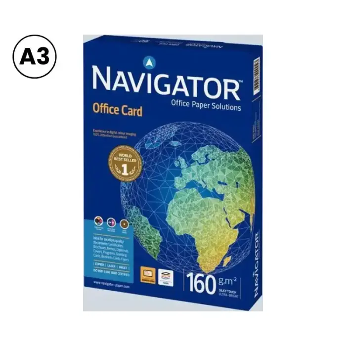 Kontoripaber NAVIGATOR OFFICE CARD, A3, 160 g/m², 250 lehte