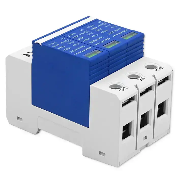 Qoltec DC surge protector arrester | 3P | 1000V | T2 | C Foto 6
