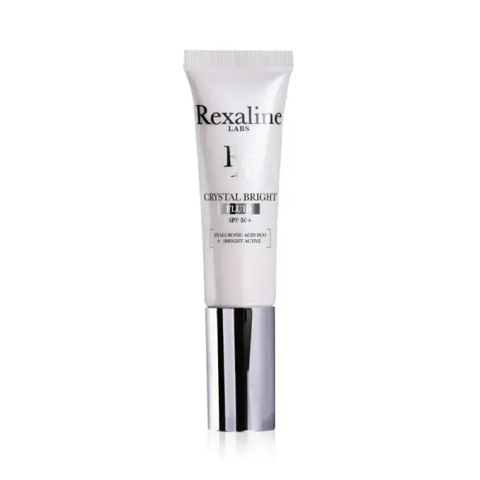 Rexaline Crystal Bright Illuminating Facial Fluid with Hyaluronic Acid + 3 Bright Active, SPF 50+, 30 ml *Tester