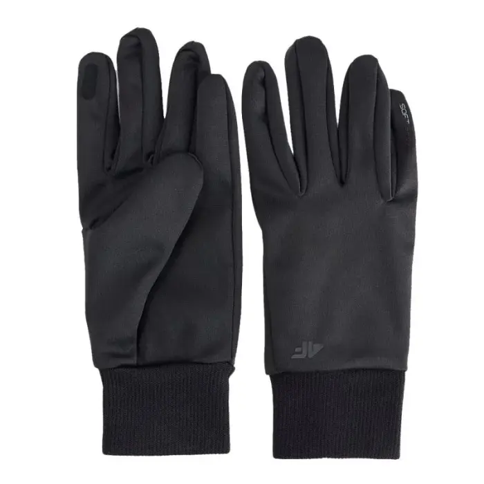 Unisex Touch Screen 4F shoftshell gloves 4FWMM00AFGLU183-20S - Size: M