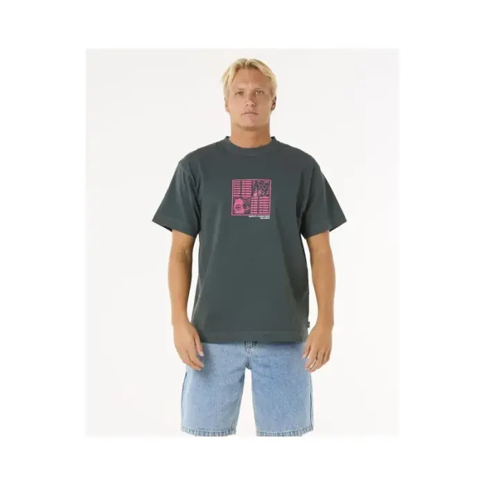 RIP CURL Raw Energy Zine Tee T-Shirt, turquoise - Size: XL