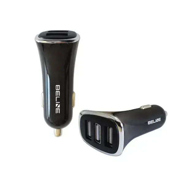 Автомобильное зарядное устройство Beline 3xUSB 4A Черное