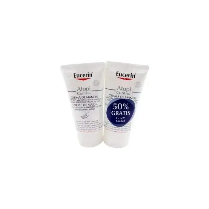 Eucerin Atopi Dvigubas rankų kremas Control