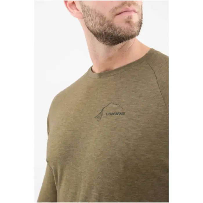 VIKING Andali Man Merino men’s long-sleeve shirt, green - Rozmiar: XL