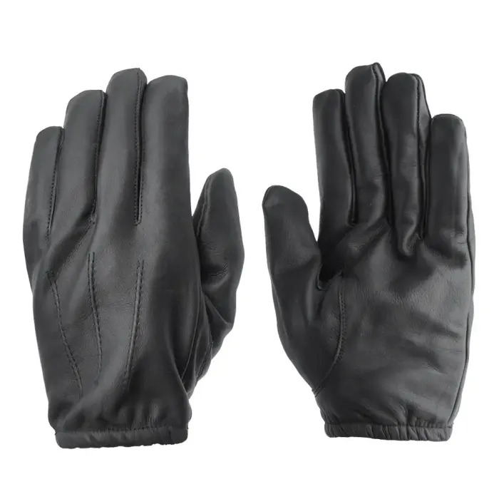 Mil-Tec Leather Gloves with Kevlar – Black