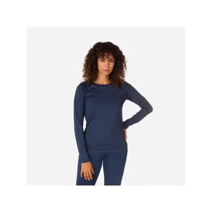 ROSSIGNOL W Skpr Ls Tee Navy Blue Thermal T-shirt, size XL