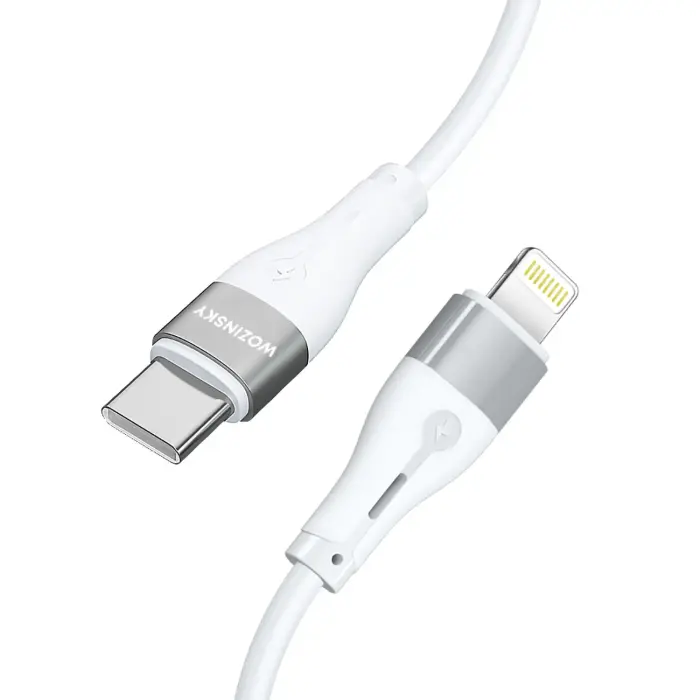 Kabel przewód do iPhone USB-C - Lightning PD 27W 2m biały Foto 6