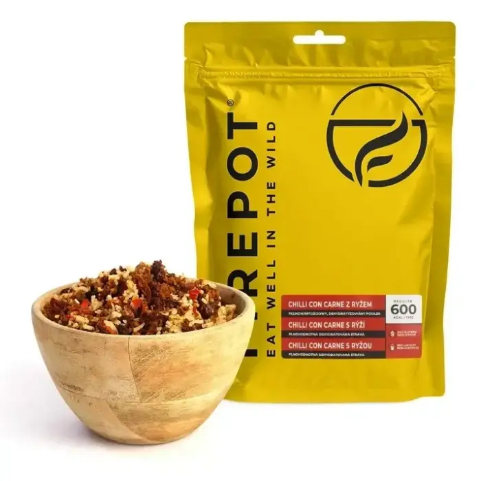 Dehydrated Meal Firepot Chilli con Carne with Rice - 600 kcal