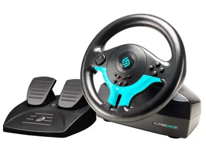 SUPERDRIVE Sada volantu a pedálů SV250 SP Edition/ Switch 1+2/ mėlynas