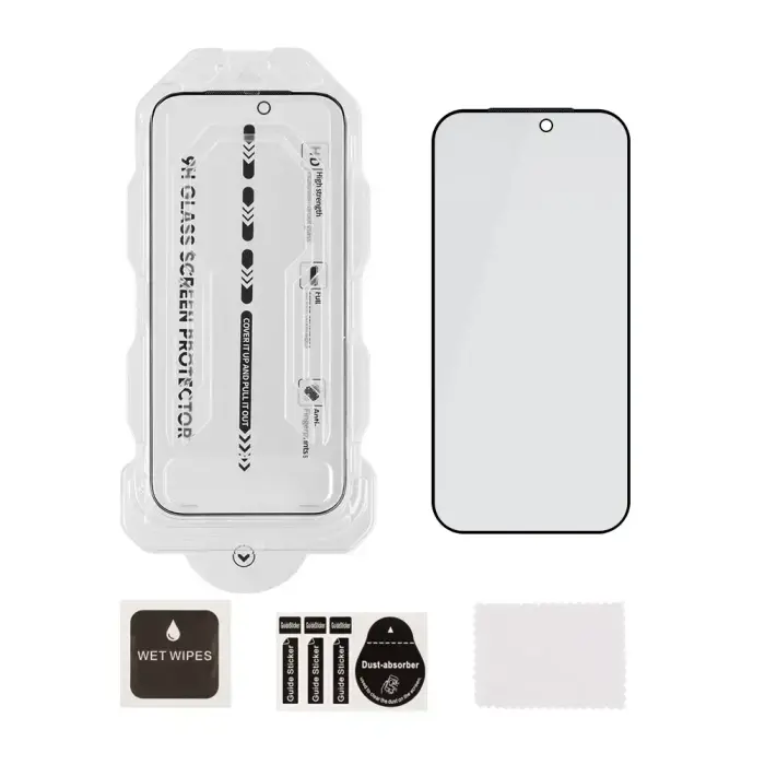 OBAL:ME Privacy 5D Glass Screen Protector with Applicator for Apple iPhone 18 Pro Black