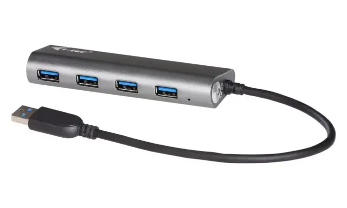 i-tec USB HUB METAL/ 4 porty/ USB 3.0/ napájecí адаптер/ металлический