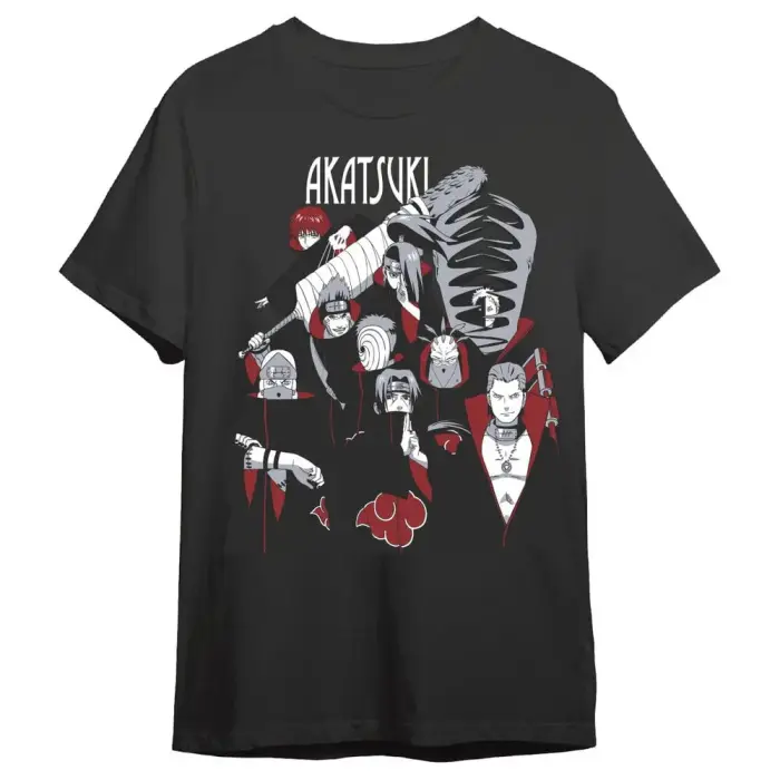 Naruto Shippuden Akatsuki täiskasvanute T-särk