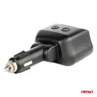 Double Extension Socket 2xUSB 1xUSB C 12/24V max 200W AMIO-04173 — Photo 3