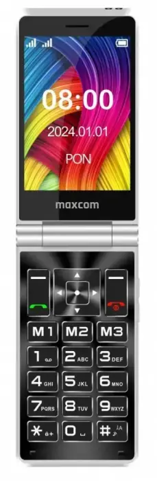 Maxcom MM 835L Dual SIM atlenkiamas telefonas, raudonas