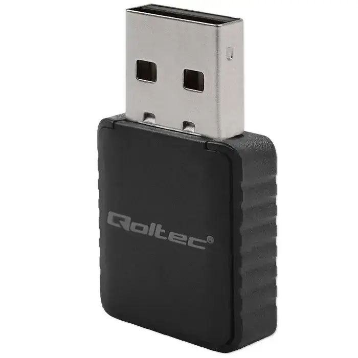 Qoltec Wireless Ultra fast DUAL mini WiFi adapter 2 x 2dBi | Standard AC | USB 3.0 | 1300Mbps