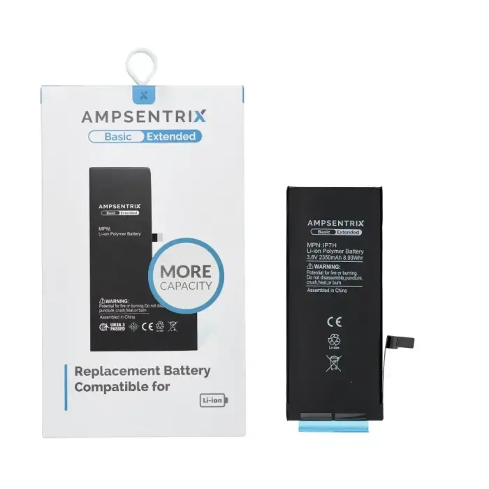Аккумулятор AmpSentrix Basic для iPhone 7 (повышенная емкость 2350 mAh)