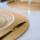 Table placemat Chef, diameter 38 cm, gold, round Photo