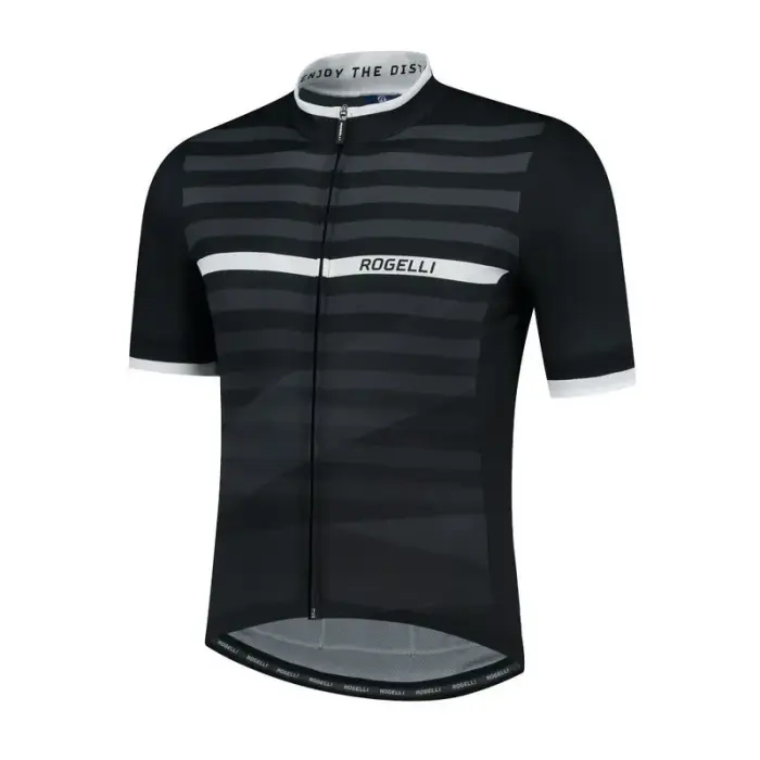 Rogelli STRIPE 2XL black and white T-krekls