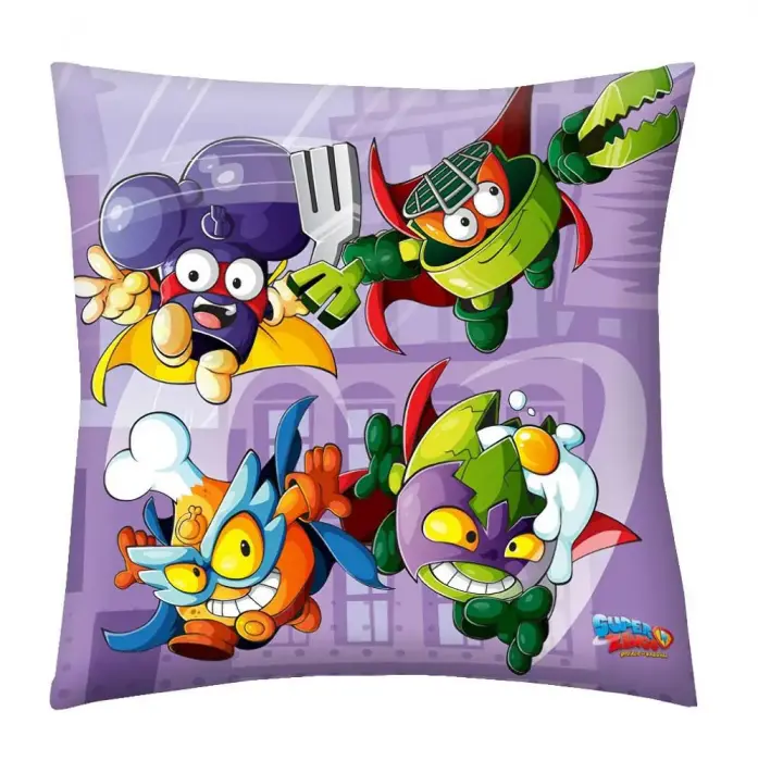 Детская подушка 40x40 cm Super Zings Pranksters