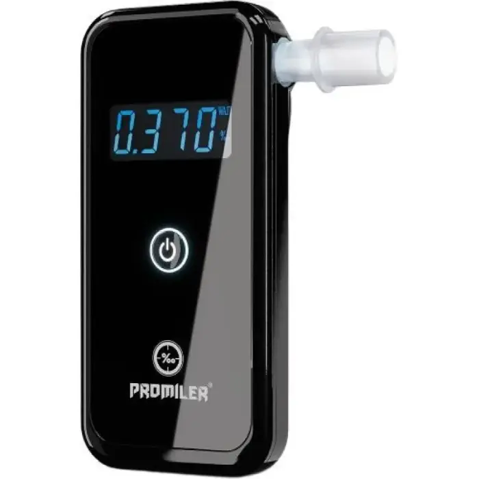 AL7010 pusvadītāju alkometrs, mērījumu diapazons - 0/4‰, akumulators, 2x AA, 105x50x18mm, 98 g